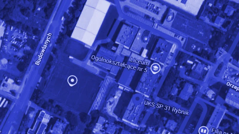 Mapka lokalizacyjna Zespołu Szkół nr 3 w Rybniku